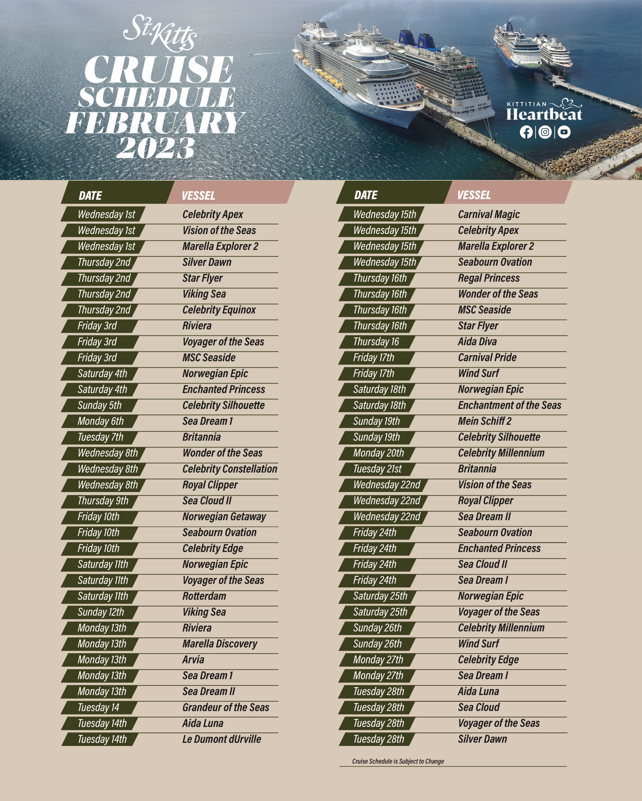 cruises in february 2023