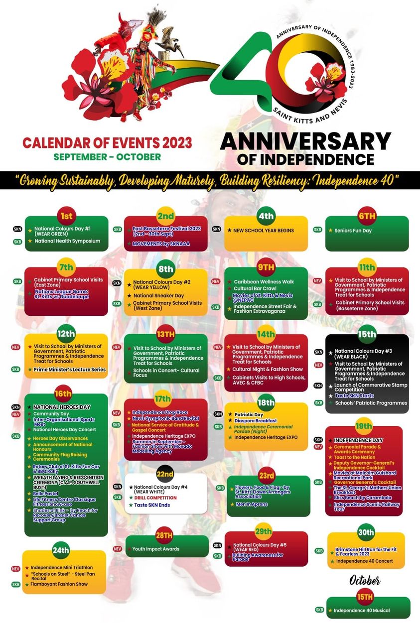 The revised Independence 40 Calendar of Events | Buckie Got It